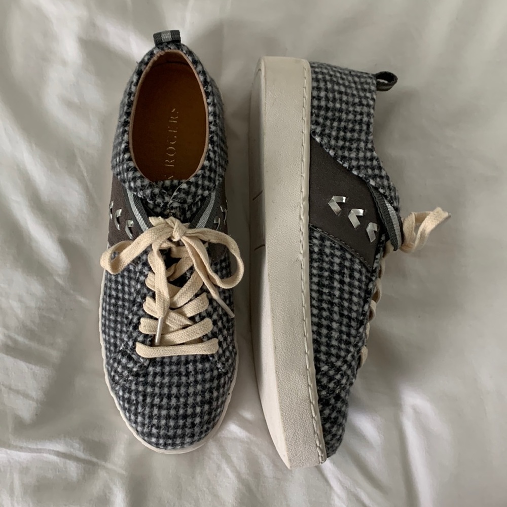 Jack Rogers Ainsley Casual Low Top Sneakers Houndstooth